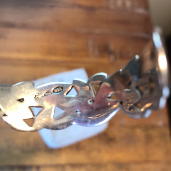 Sterling silver cuff bracelet by John Hardy. Leaf design - Picture 3 of 3